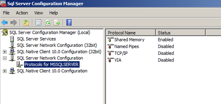 Диспетчер конфигурации SQL Server. Протокол SQL. Диспетчер конфигурации SQL Server где находится. «Сетевая конфигурация SQL Server».