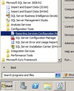 Reporting-Services-Configuration-Manager