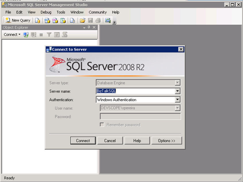 SQL Server .2008 R2 Client Tools connect