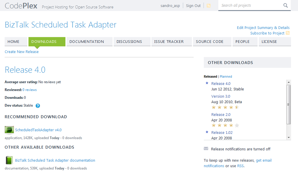 BizTalk Scheduled Task Adapter v4.0