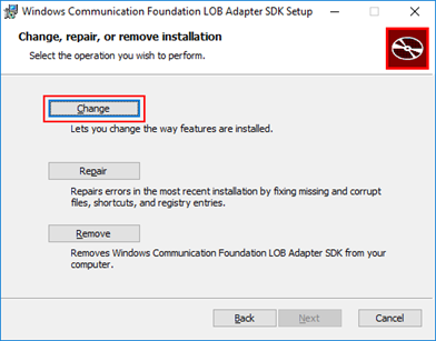  Consume Adapter Service: Change WCF LOB Adapter SDK installation