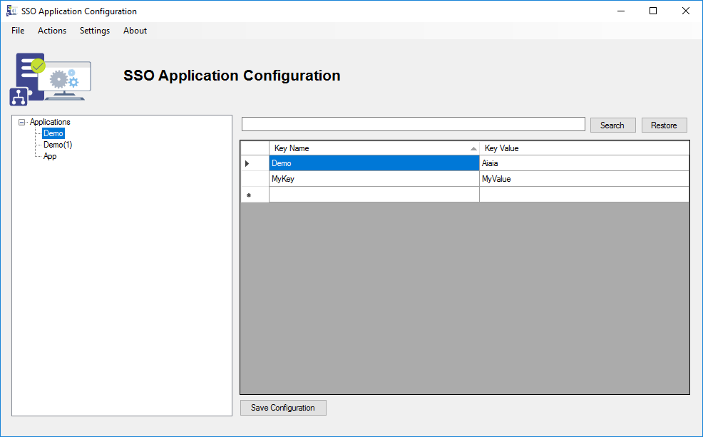SSO Application Configuration Tool for BizTalk Server 2016