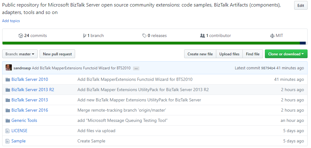 BizTalk Server Community Extensions Utility Packs GitHub Repository