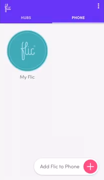 Flic Smart Button Mobile App Phone button