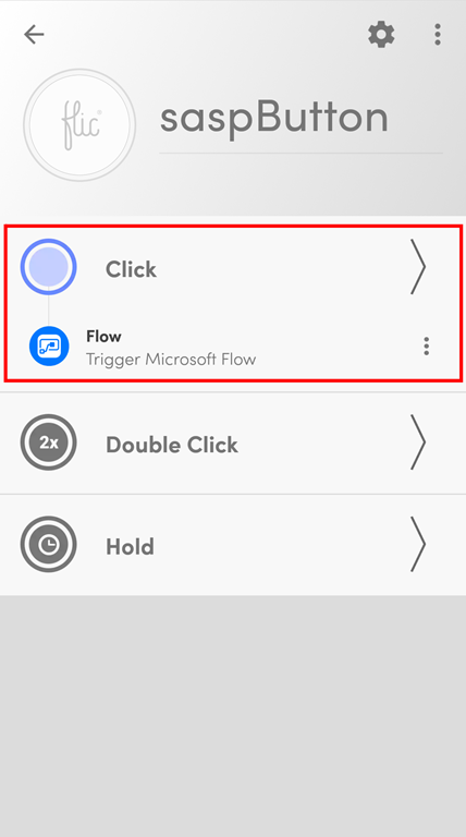 Flic Smart Button Mobile App Phone button Flow action