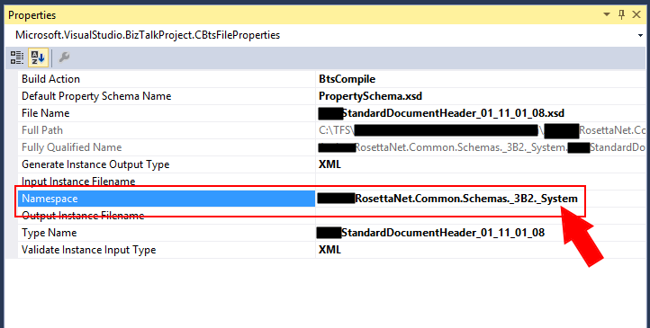 visual studio 2018 default namespace