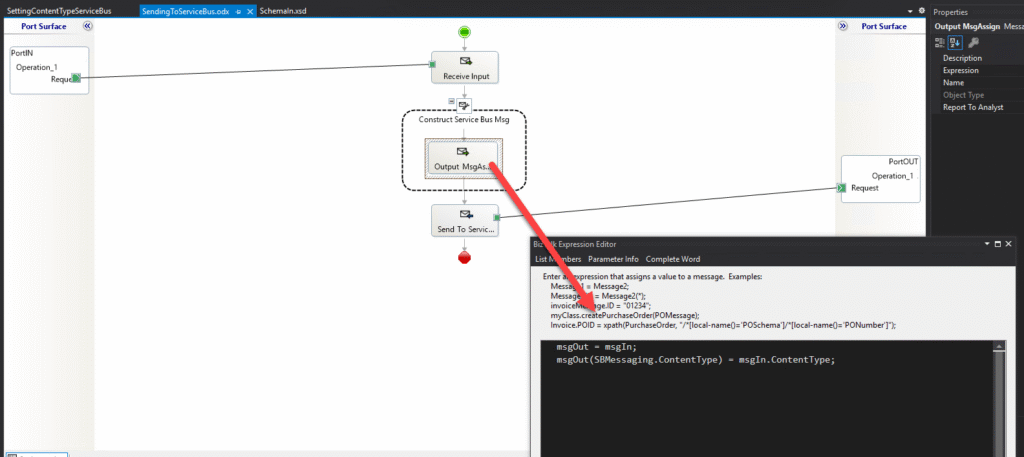 BizTalk Set Content Type