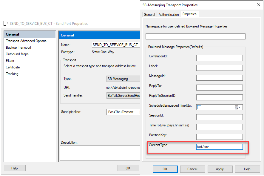BizTalk Service Bus Explorer Send Adapter