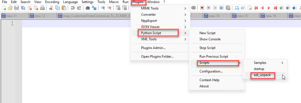 Execute python script