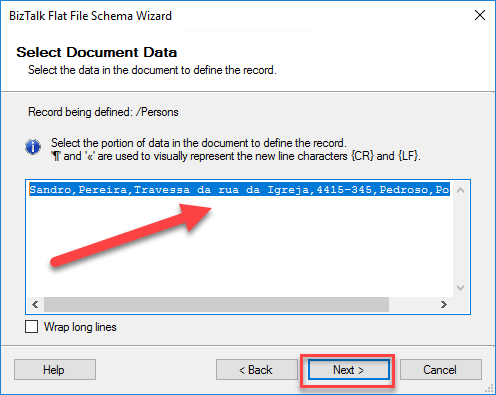 Select Document Data