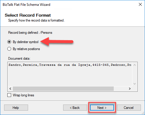 Select Record Format