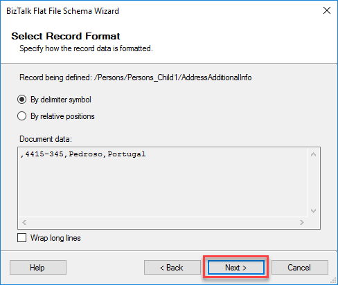 Select Record Format