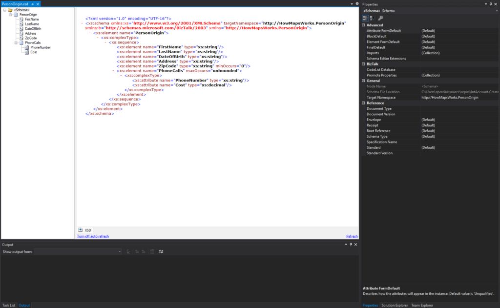 Integration Account Schema Editor