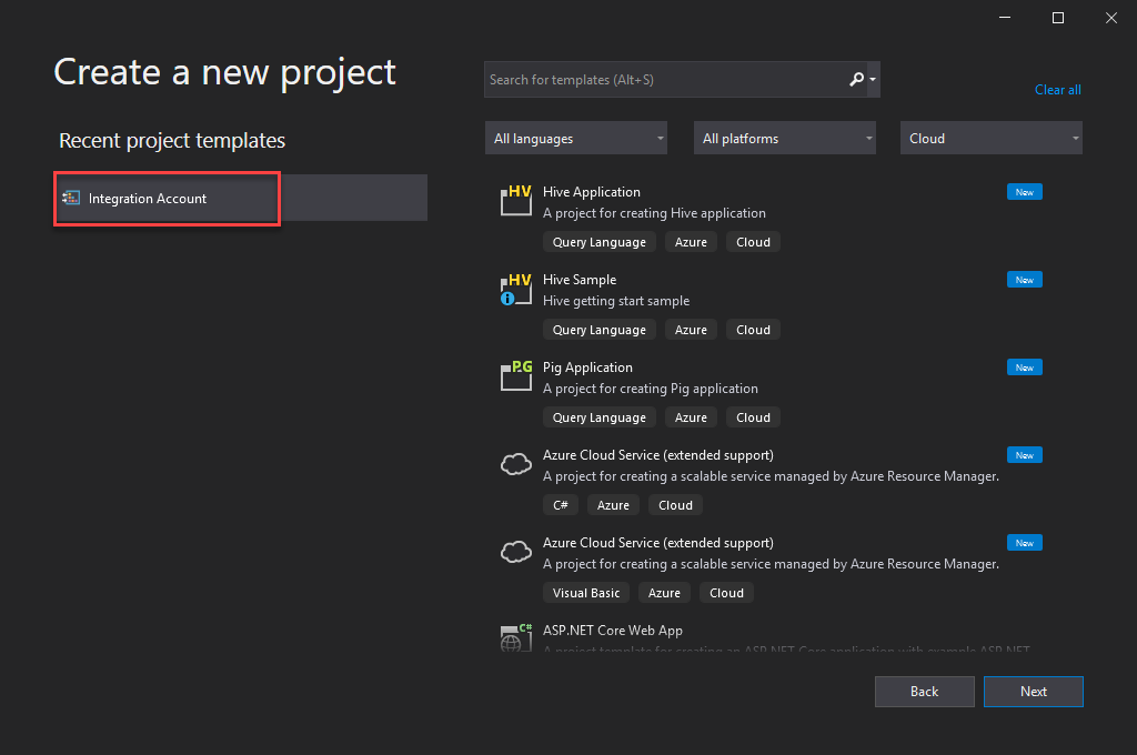 Create a new project