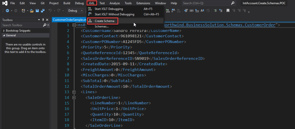 Create Schema